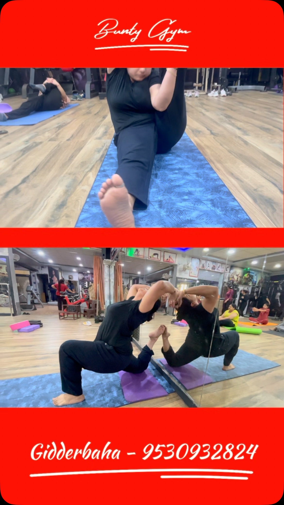 Yoga collage